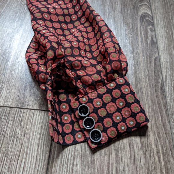 NWT (UK 8 / S) - ATMOSPHERE Surplice Retro Print Dress - Picture 7 of 14